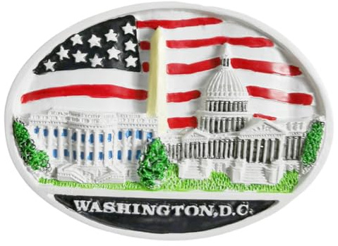 Washington D.C. USA - Imán para nevera, recuerdo turístico, decoración creativa en 3D