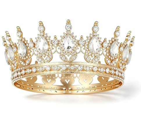 Krone Mädchen, Goldene, 12×12×5 cmKrone Geburtstag, Krones Für Torte, Krones Damen, Sehr Fein Und Einfach, Für Die Meisten Leute, Sie Verleihen Atmosphäre Und Spaß