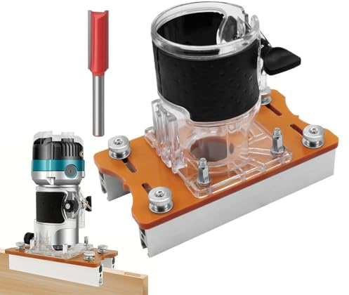 Localizzatore per macchina da intaglio per la lavorazione del legno, strumento portatile e regolabile 2 in 1 per manuale, base compatta, per lavori artigianali di riparazione di mobili e
