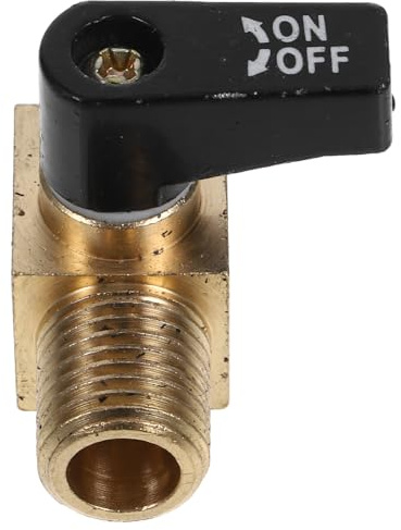 Valvola Mini in Rame 1/4 Npt Filettata Esterna, Controllo Flusso | Compressore Installazione, Rapida Ricambi, Tenuta Perdite D'aria e Domestico Industriale Uso