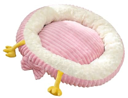 HENYGEN Bequemes Haustierbett, Nest für Reisen, Katzen und Hunde, weiches Plüsch, warm, Ruheplatz, Schlafkissen für drinnen und draußen, Wärme, bequem, Reisen, Haustier, drinnen und draußen
