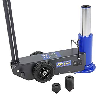 Pro-Lift-Werkzeuge Rangierwagenheber pneumatisch 30t extra hoch 77,5 cm Druckluft-Stahl-Wagenheber Pneumatikantrieb Werkstatt 30000kg professionell Druckluftheber LKW PKW 775mm