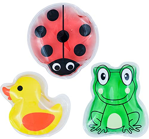 Safety First Aid Group HypaGel Kids Gel Reusable Packs (Hot or Cold) - Pack of 3 for Bumps, Bruises, Muscle Pains