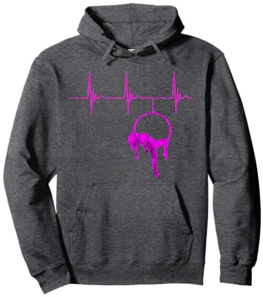 Aerial Hoop Luftakrobatin Herzschlag EKG Puls Luftakrobatik Pullover Hoodie