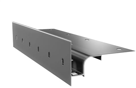Renoplast® Aluminium Traufprofil W30 200cm Grau | Fertigstellung von Terrassen und Balkonen | Belüftete Böden Erhöht | Wasser ablaufsysteme Winkelprofil | Korrosionsschutz Balkonprofile