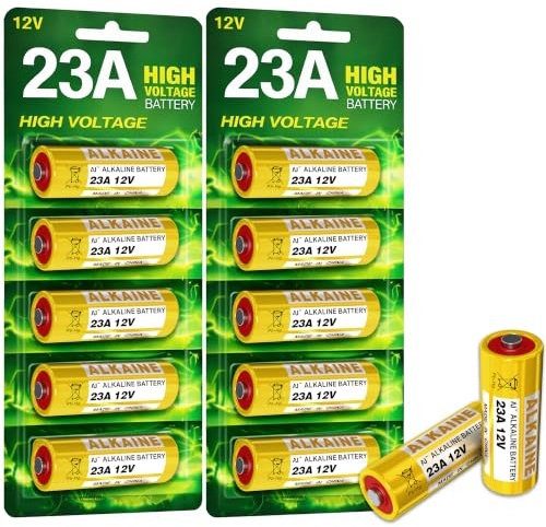 AJ Star 23A 12V Alkaline Batteries A23S MN21/23 L1028 A23 12V Battery Pack of 10