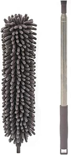 Set Staubwedel, 2,5 m, einziehbare Staubentfernungsbürste, Staubbürste, verlängerte Faserdecke, Staubwedel, Haushalts-Mikrofaser-Staubwedelgriff, Staubwedelbürsten