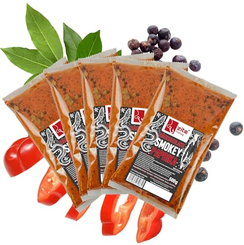 Zite Fishing Räucherlake Set 5x500g - Räucherlauge für Fische | Natürliche & Exotische Gewürzmischungen - Räuchern von Forelle, Aal & mehr