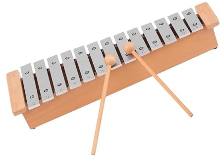 Glockenspiel Xylophon 13-Ton Glockenspiel Tragbares Aluminium Xylophon Schlaginstrument Musikinstrument Mit Holzstöcken Metall