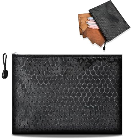 WHYCNJL 1 Stück Geldtasche, Bankmappe Groß, Bargeld Tasche, Banktasche Mit Reißverschluss, Bankmappe A5,Schreibwarenetui Informationspaket für Studenten