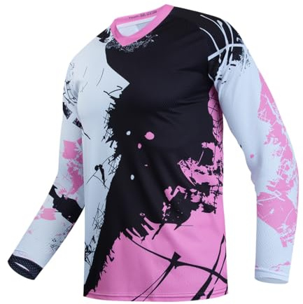 Dirt Bike Jersey for Youth, Kids Mountain Bicycle Shirt Long Sleeve Children Downhill Jerseys for Motorcycle Motocross