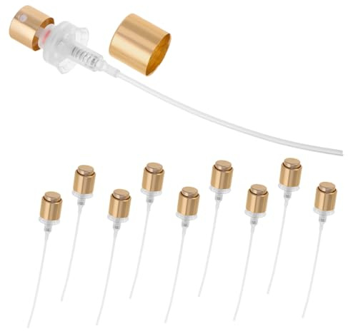 DONFAMDS 10pcs Elegant Perfume Bottle Spray Nozzle Fine Mist Pump for Fragrance Edge Clip Sprayer Consistent Coverage for Custom Scents
