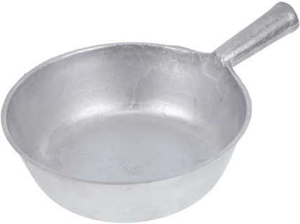 Hohopeti Cucchiaio Portata in Alluminio Spesso con Manico Corto Antiscottatura per Cucina e Ristorante Mestolo Acqua Vintage Multiuso per Casa Sauna e Giardino