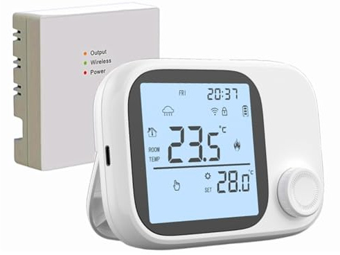 EpheyFIF RF433 Termostato de caldera para Tuya Smart Wifi inalámbrico programable temperatura