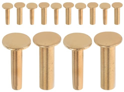 HOMSFOU Rivets pour Manche de Couteaux 14 Paires Acier Inoxydable 2,2 MM Quincaillerie Robuste pour Réparation et Entretien Cuisine Professionnelle