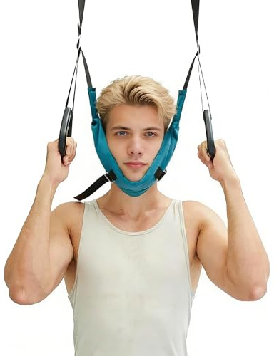 Neck Stretcher Cervical Traction Device for Decompression Home Physical Therapy, Portable Neck Stretcher Hammock Traction