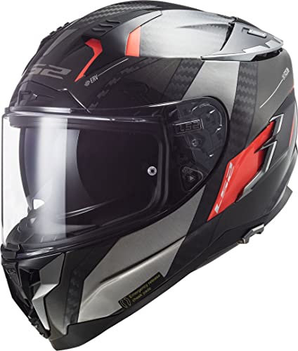 LS2, Integralhelm motorrad Challenger Alloy chrome orange, S