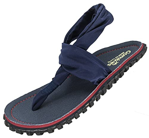 Gumbies Slingbacks - Sandalen aus recycelten Materialien - robuste Sohle aus wiederverwerteten Autoreifen, weiches Fußbett aus Canvas-Baumwolle, bequeme Stoffbänder für idealen Halt