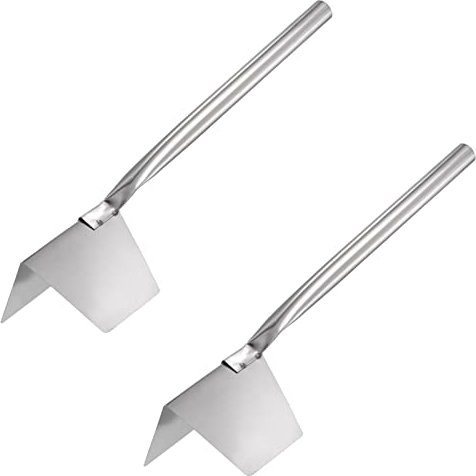 sourcing map Outside Corner Trowel 3 Inch Drywall Corner Tool Stainless Steel Corner Shaping Tool 2pcs