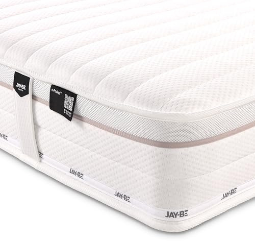 JAY-BE Truecore 1000 Sprung Mattress, Small Double (190 x 120 x 21cm) | Medium Firmness, Temperature Regulating, Foam Free, 21cm Deep, Hypoallergenic