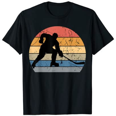 Field Hockey Player Retro Vintage Sweeper Goalkeeper Sport T-Shirt