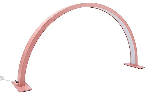 Bewinner Lampada da Tavolo a Mezzaluna per Unghie e Ciglia, Luce LED 28 Pollici 35W, 3000K-6000K per Manicure