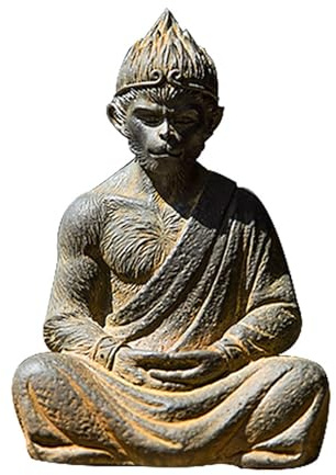 El bastón de Sun Wukong, la Estatua de Buda de Wukong en Viaje al Oeste, la Escultura de Joyas de Sun Wukong, el Relieve 3D de Wukong Puede Coleccionar Joyas de Hierro Fundido (Size : LA)
