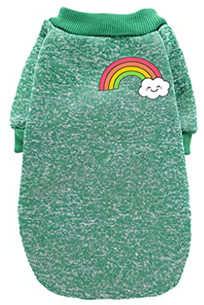 CLSSLVVBN Hundebekleidung Haustierbedarf Atmungsaktive Welpenweste Verschiedene Größen Welpen Shirt Outfit Stoff Einfacher Stil Hunde T Shirts, Grün, XXS