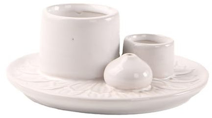 Meoky Räucherschale Räuchergefäß Räucherstäbchen, Halter Keramisches Räuchergefäß Räucherschälchen Räucherschale Keramik Aschefänger Tablett für Meditationsraum Yoga,Weiß
