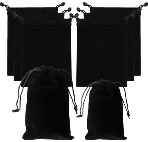JOOTUEPO 20 Stück Kordelzug Samtbeutel, 9 Farben Schmuck Beutel Süßigkeiten Taschen Geschenktüten Für Weihnachten Hochzeit Gunsten Süssigkeit Geschenkverpackungen Samtbeutel