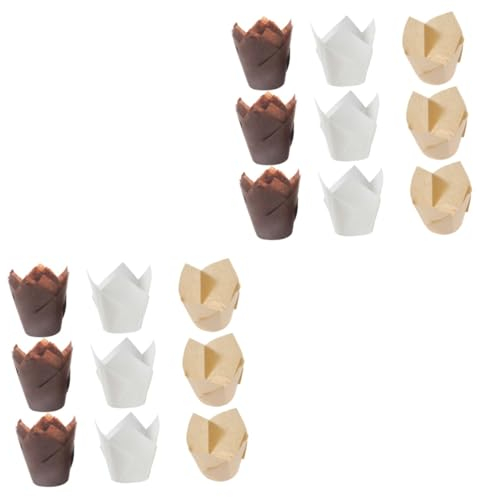 Cabilock 300 Pz pacchetto di carta pirottino per cupcake fodere floreali per cupcake bicchieri di carta tazza pirottini per confetti contenitore torta involucro di carta bicchiere di carta
