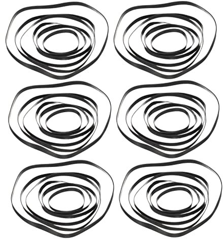 Homoyoyo Correas De Casete Planas De Goma 4 Mm para Reemplazo, 50 Unidades, Compatibles Reproductores y Grabadoras, Reparación y Mantenimiento De Cintas, Uso Doméstico y Profesional