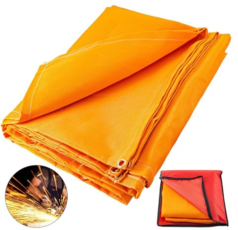 Manta de fibra de vidrio a prueba de fuego for soldar, equipo de protección de seguridad ignífugo de supervivencia de emergencia, 6x10 pies, 8x10 pies, 10x10 pies(2.4m*2.4m)
