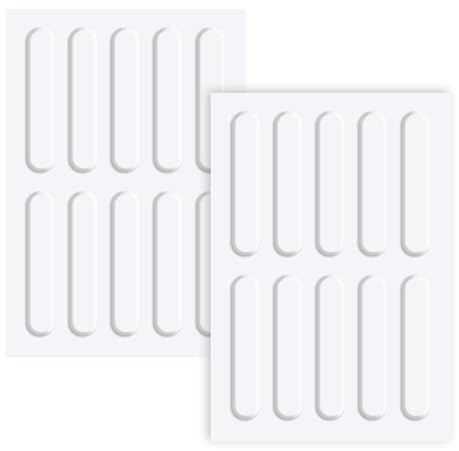 20 Pcs Furniture Bumpers, Silicone Cabinet Door Pads, Self-Adhesive Transparent Door Stoppers, 6.3cm Clear Bumper Strips, Noise-Reducing Doors Silencers, for Drawers, Cupboards, Doors, and Walls