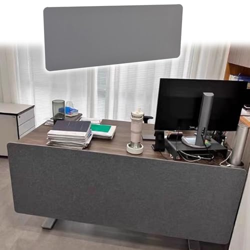 JLXJYS Separador de Mesa Oficina Panel de privacidad de Suelo a Techo bajo el Escritorio, Separador de Escritorio con Pantallas acústicas(LxH 160x60cm/63x24in)
