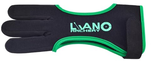 YIXANNX Guanto da tiro con l' in nylon altamente elastico con cuscinetto antiscivolo in pelle, accessori per ricurvo e composto, altamente elastico e durevole. Il guanto è realizzato nylon