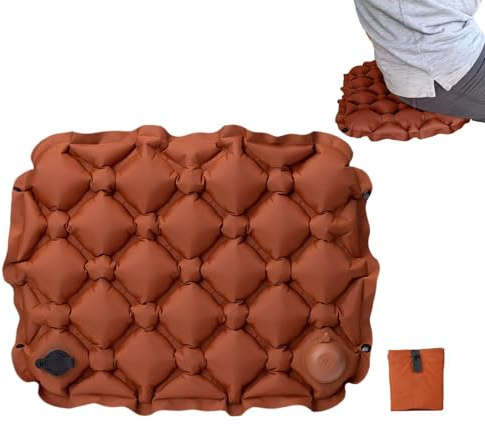 Cuscino per seduta gonfiabile, con pompa incorporata tappetino portatile - resistenza centocinquanta kg cuscino per stadio - per campeggio, tribune, escursionismo, all'aperto, stadio