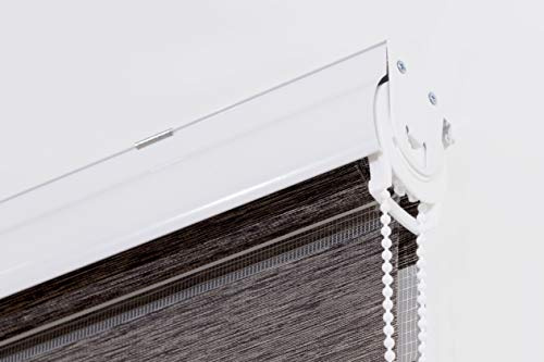 Estoralis VARYS - Tenda a Rullo Notte e Giorno con Cassetta Decorativa, 140 x 250 cm, Marrone