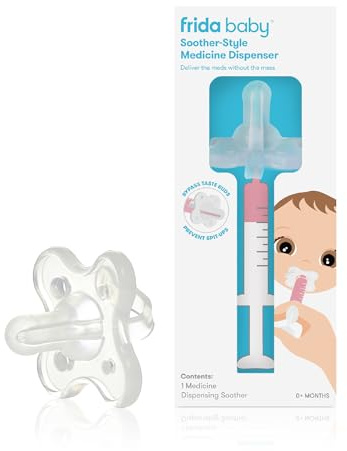 Frida Baby MediFrida Distributeur de médicaments, convient pour les nouveau-nés et les bébés, utilisation avec n'importe quelle seringue standard, sans désordre et sans tracas
