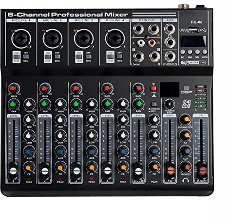 Mezclador de DJ Pantalla digital 99 DSP FX Interfaz de mezclador de audio Audio Bluetooth Controlador de consola de mezcla de DJ Monitor de estudio de grabación de karaoke para estudio de fiesta