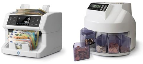 Safescan 2865-S compteuse de billets valorisatrice pour billets mélangés - Compteur de billets & 1250 - COMPTEUSE TRIEUSE DE PIECES