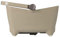 Basil B.V. Unisex – Erwachsene HR-Tierfahrradkorb Basil Buddy MIK, Silber, 45x32x22cm