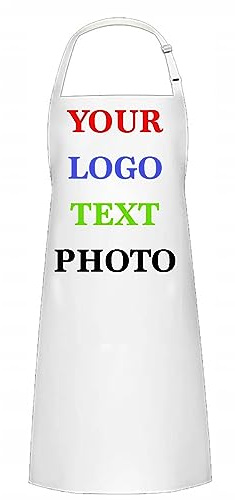 MFAZ Morefaz Ltd Personalised Custom Your Photo Design Kitchen Chef Apron POCKET BBQ Catering Waist