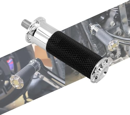 HCmotorku Motorrad-Schalthebel, Fußstütze, Motorrad-Schalthebel, mit Schraube, Aluminium, passend für die meisten Harley Sportster XL883 Softail Dyna Touring Street Glide Road King Chrom