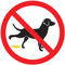 Ambiance Sticker Adesivo per segnaletica adesiva con pipì di cane vietato segnaletica laminata, resistente all'acqua e alle U, non lasciare che i cani urinino rotondo, 15 cm