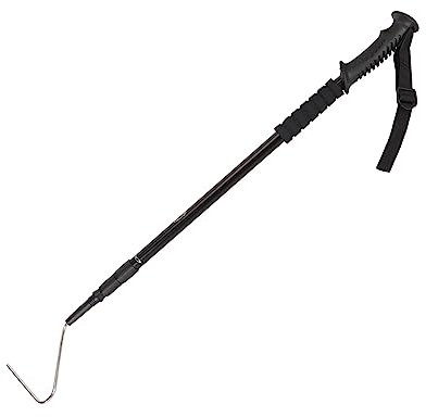 Schlangenfänger, Einziehbarer Schlangenhaken Ergonomischer Edelstahlgriff Verstärkten Verstellbaren Tragbaren Haken mit Griff für Reptilien