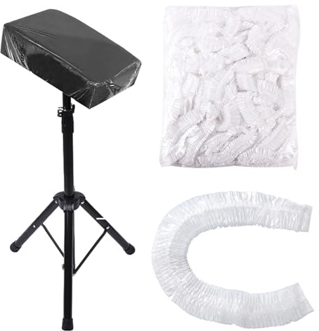 HOINCO 50 st engångs tatueringsbricka skydd (90 cm x 110 cm) | Genomskinlig elastisk armstödsbricka, för de flesta tatueringsmaskinbrickor, lätt att använda