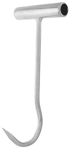 HEMOTON Gancio Per Tombino Attrezzo Di Sollevamento Per Impieghi Gravosi Gancio A T Estrattore Per Tombini Attrezzo Manuale Per Sollevamento Tombini Gancio A T Gancio Di Estrazione