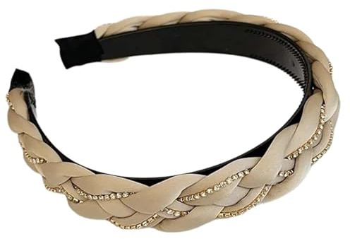 Elegantes, geflochtenes Haarband für Damen, modisches Haarband, Party, Hochzeit, Kopfbedeckung für verschiedene Frisuren, Mädchen-Stirnband