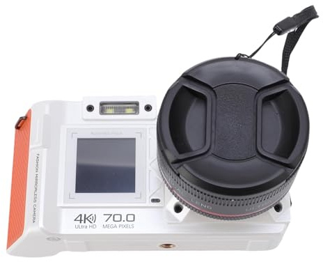 Sonew Advanced 4K Digital Camera with 70MP and 50X Zoom Featuring Auto Focus and Dual Screen for Travel - Wide Angle F1.8 DSLR Camera with Built-in Flash, Green (White)